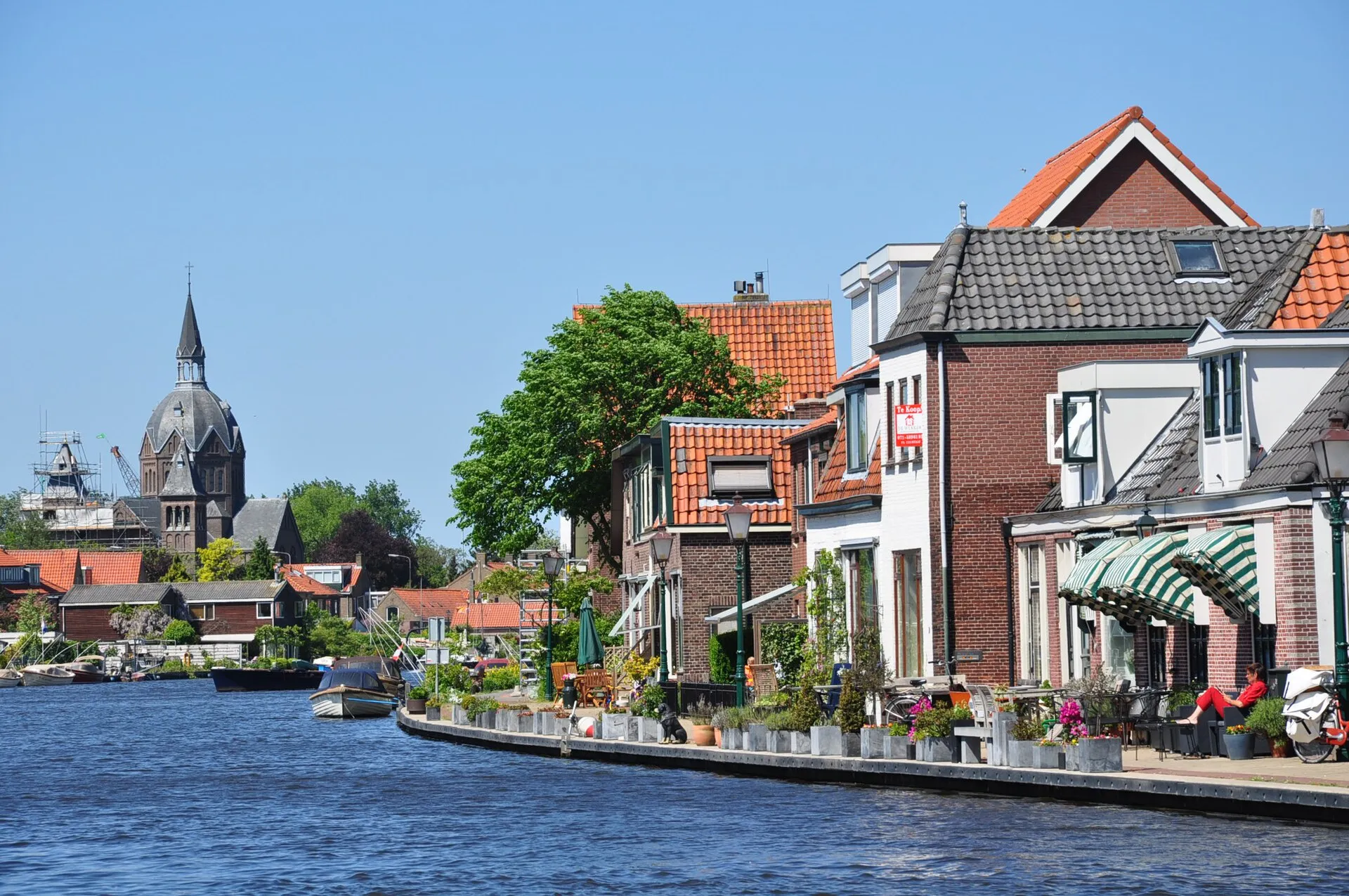 De Oude Rijn bij Leiderdorp