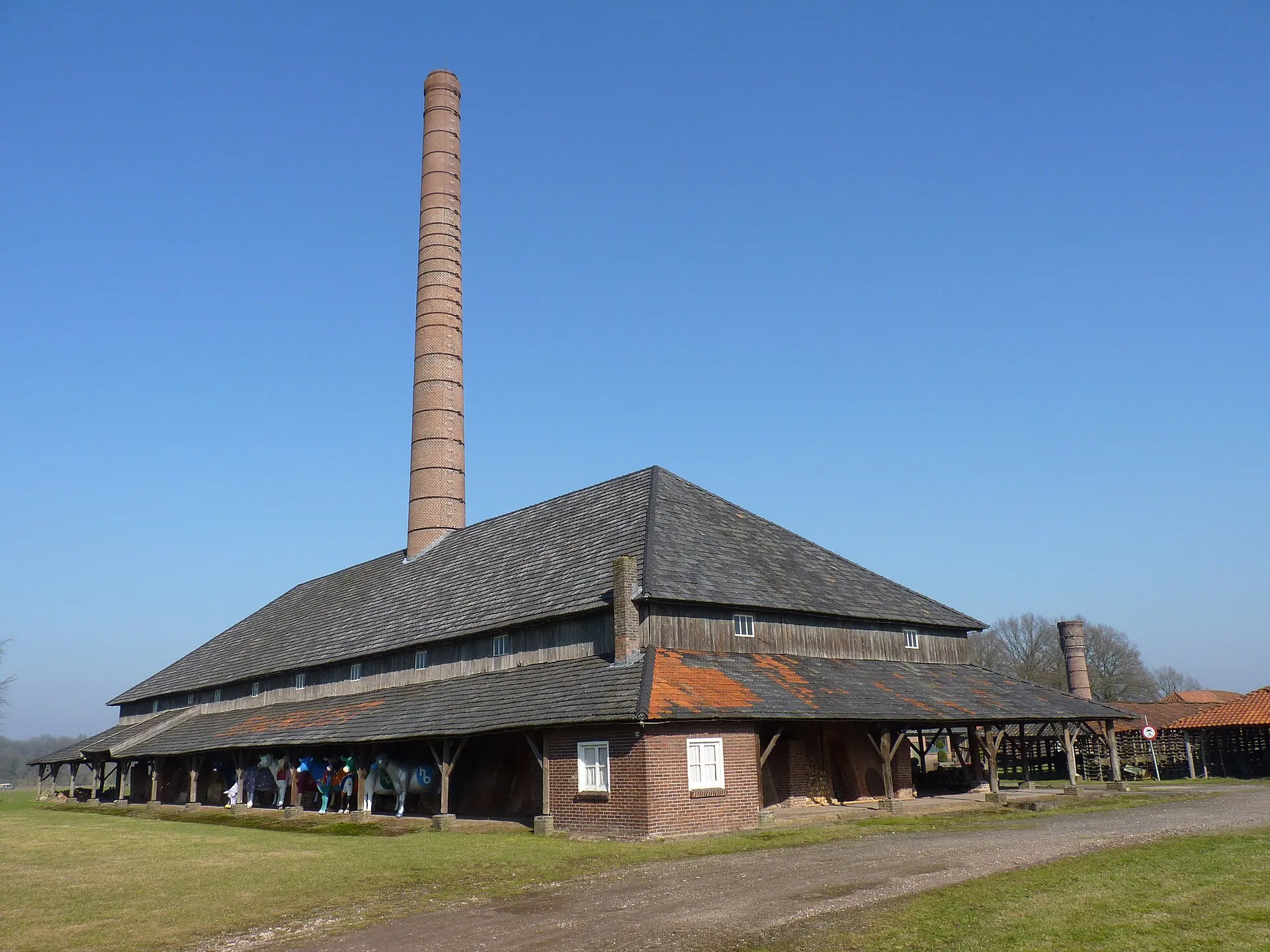 De oude steenfabriek De Werklust in Losser