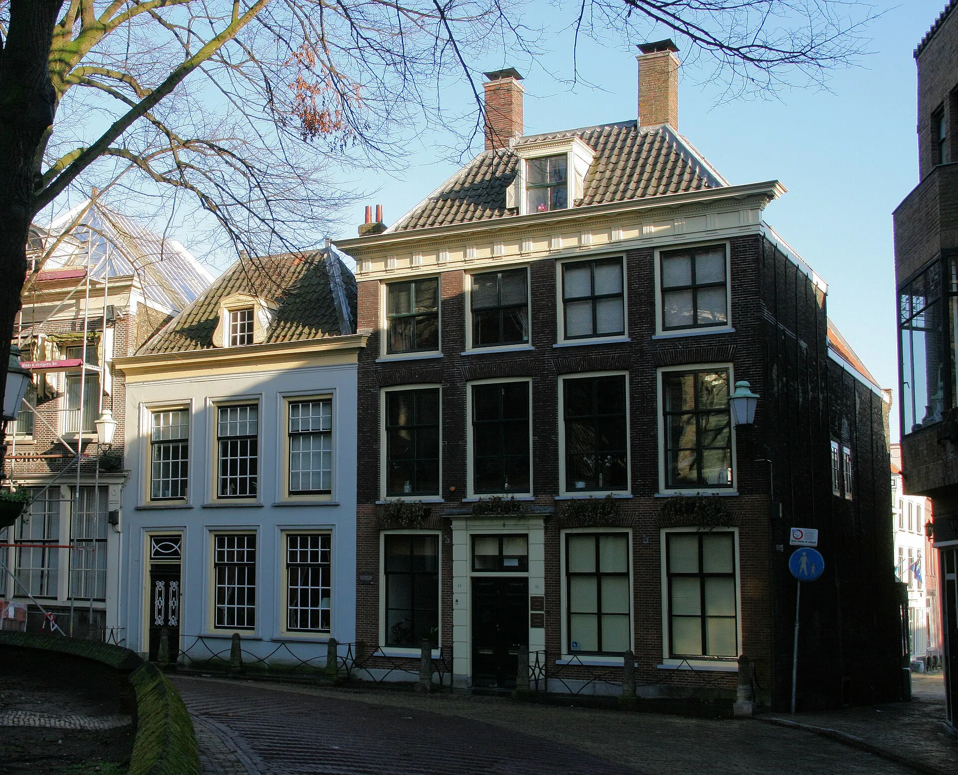 Historische panden aan de Markt in Vlaardingen