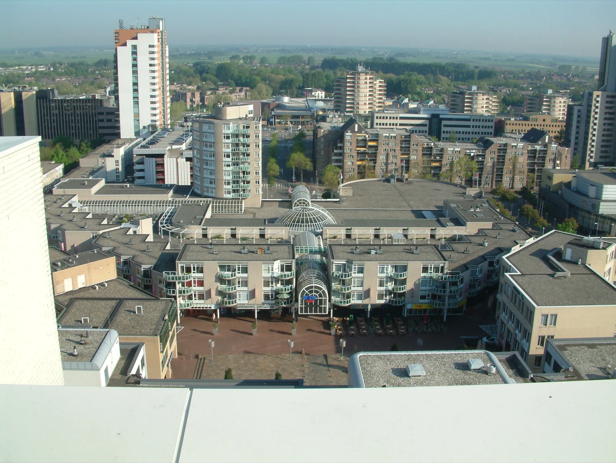 Het Stadshart van Zoetermeer van bovenaf